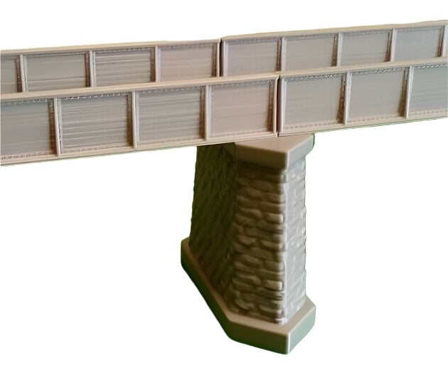 N Gauge Bridge Support Pier Model Railway Girder Support Brick Stone D ...