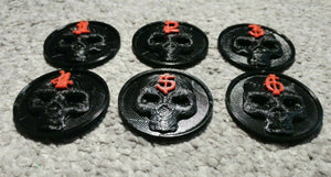 Warhammer Skulls 40k Style Objective Markers Numbers Colour Choice 40mm