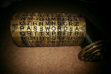 Load image into Gallery viewer, Cryptex Puzzle Da Vinci Replica 3D Print Plastic 5-10 Letter Password Black Gold
