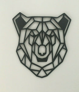 Geometric Bear Wall Art Decor Hanging Decoration Origami Style