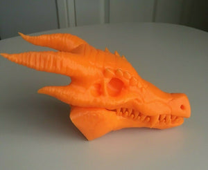 Dragon Skull Creature Model Moving Jaw Bones 3d Printed Pick Your Colour