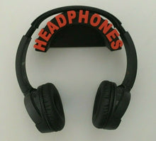 Load image into Gallery viewer, Headphones Wall Mounted for Gaming Headset Hanger Choose Your Lettering Colour
