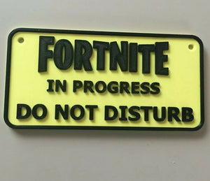 Fortnite Wall Plaque Door Sign Gaming Sign Kids Bedroom Gamer Pick Your Colour