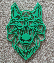 Load image into Gallery viewer, Geometric Wolf Wall Art Hanging Decoration Origami Style Pick Your Colour
