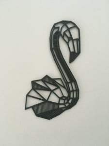 Geometric Swan Wall Art Decor Hanging Decoration Origami Style