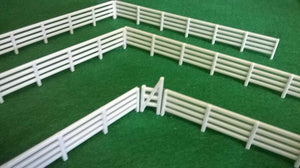 Railway 00/H0 gauge Line Side Fencing Model Scenery Fence Kit 6 Panels + 1 Gate