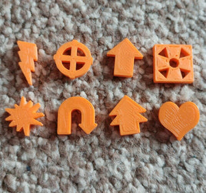 Warhammer 40K Kill Team Tokens Tactic Shaped Tokens x80 Pick Your Colour