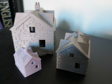 Load image into Gallery viewer, N Gauge OO or Z Model Railway Layout Buildings Stone Effect Cottage Houses
