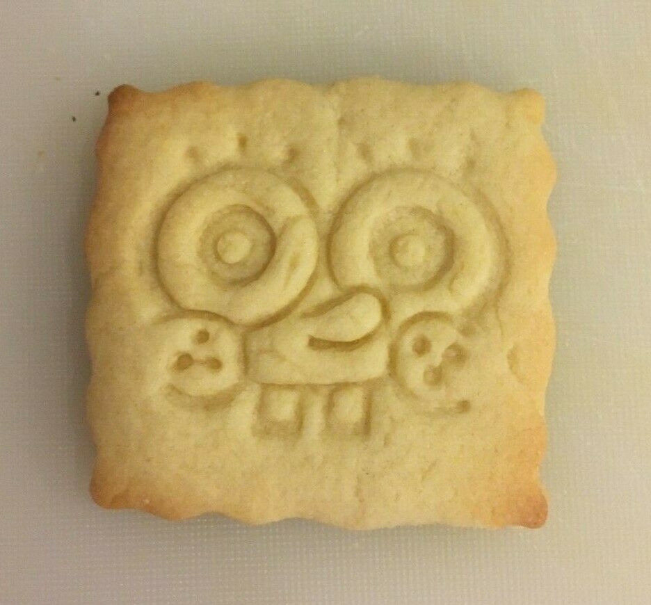 Spongebob Squarepants Head 3D Printed Cookie Cutter Stamp Baking Shape Tool