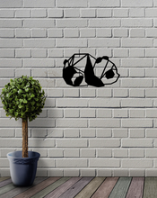 Load image into Gallery viewer, Geometric Panda Animal Wall Art Decor Hanging Decoration Origami Style Small
