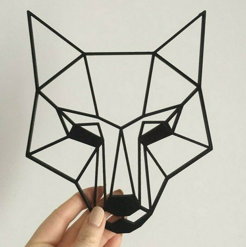 geometric fox head