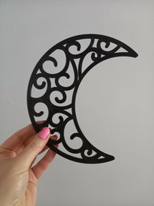 Swirl pattern Moon Crescent Moon Decorative Wall Art Decor Hanging Decoration