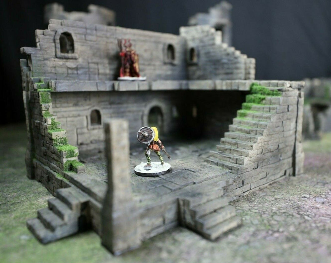 The Ruined Tavern Terrain Building 28mm 3d Printed Wargaming Dungeons