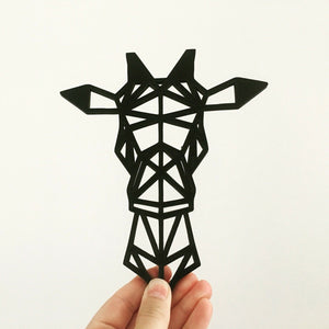 geometric polygonal giraffe head