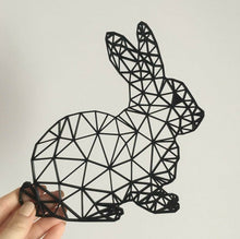 Load image into Gallery viewer, Geometric Rabbit Bunny Wall Art Hanging Decoration Origami Pick Your Colour
