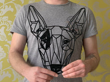 Load image into Gallery viewer, Geometric English Bull Terrier Dog Animal Wall Art Decor 300 X 252mm
