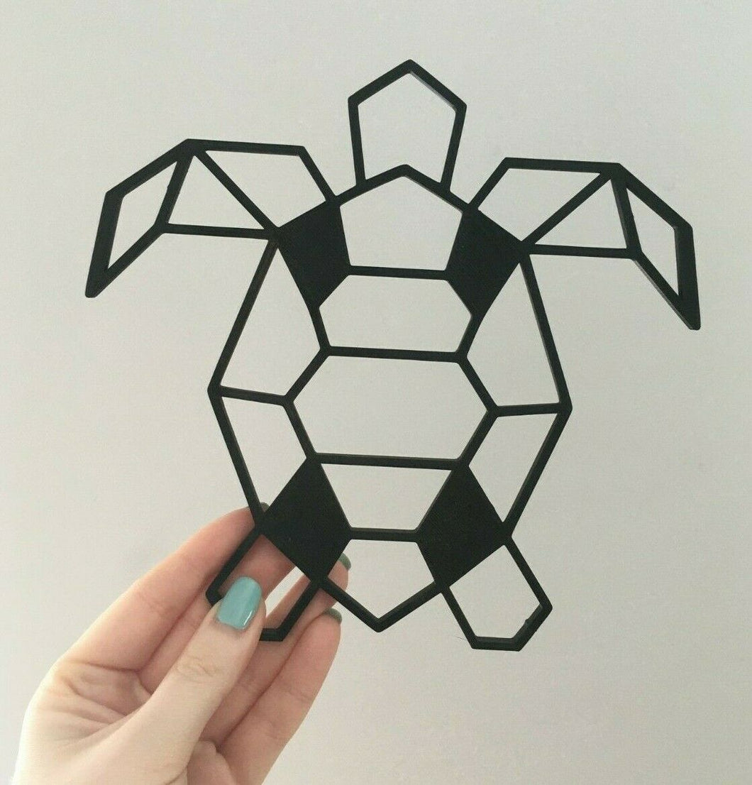 Geometric Turtle Wall Art Decor Hanging Decoration Origami Style