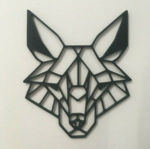 Geometric Coyote Animal Wall Art Decor Hanging Decoration Origami Style