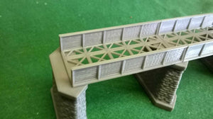 Girder Bridge TT120 Gauge Model Railway Bridge Support Girders Stonework Support