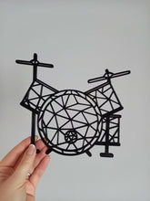 Load image into Gallery viewer, Geometric Musical Instrument Guitar Piano Banjo Drum Wall Art Hanging Decoration
