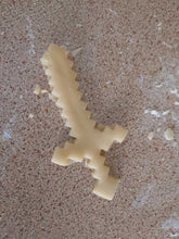 Load image into Gallery viewer, Sword 3D Printed Cookie Cutter Stamp Baking Biscuit Shape Tool Minecraft Style
