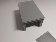 Load image into Gallery viewer, Industrial Garages Lockup Storage Unit for Wargaming D+D Scenery 28mm 3d Printed
