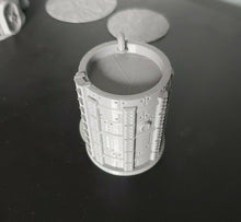Load image into Gallery viewer, Warhammer War Game Chemical Storage Tanks Vats D+D Scenery Hides 3d Printed 15mm
