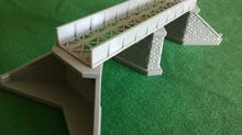 Load image into Gallery viewer, Girder Bridge N Gauge Model Railway Bridge Support Girders Stonework Piers

