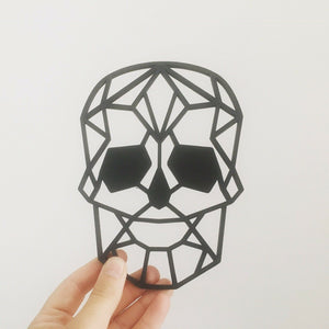 Geometric Polygonal Skull Wall Art Hanging Decoration Various Colours Available