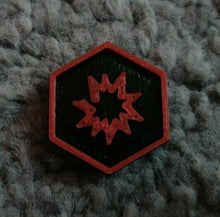 Load image into Gallery viewer, Warhammer 40K Kill Team Tokens Tactic Tokens x80 Black &amp; Red
