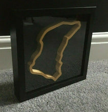Load image into Gallery viewer, Isle of Man TT Circuit Replica Track Art Frame Wall Mounted Race Track 3D Gold
