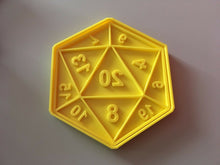 Load image into Gallery viewer, D20 Cookie Cutter DND D&amp;D Dungeons and Dragons
