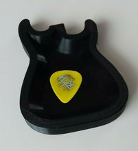 Load image into Gallery viewer, Guitar Shaped Plectrum Holder Tray 3D Printed Choose Your Colour
