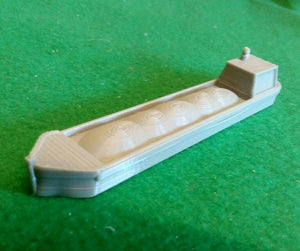 Working Cargo Covered Canal Barge Boat N Gauge Model Railway Scenery