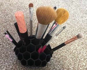 Honeycomb Pen Pencil Holder Makeup Brush Storage Pot Desk Tidy Organiser