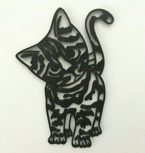 Load image into Gallery viewer, Kitten Standing Wall Art Hanging Decoration Tabby Patterned Cat Pick Your Colour
