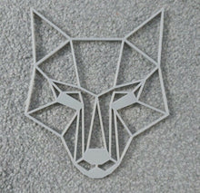 Load image into Gallery viewer, Geometric Fox Head Wall Art Hanging Decoration Origami Style Pick Your Colour
