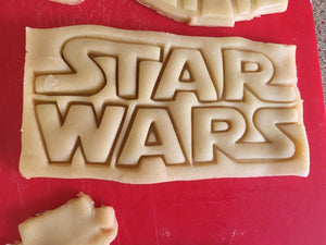 Star Wars Lettering 3D Printed Cookie Stamp Baking Biscuit Shape Tool