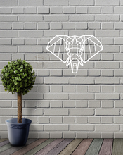 Load image into Gallery viewer, Geometric Polygonal Elephant Head Animal Wall Art Decor Hanging Origami Small
