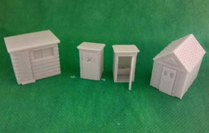 Shed Models Outdoor Storage Outside Loo 00/H0 Model Railway Scenery