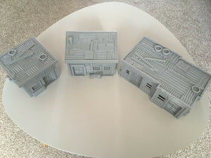 Dungeons & Dragons Warhammer Wargame Style Apocalyptic Sheds Buildings 3dprinted