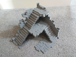 The Athenaeum  Ruin Terrain Building 28mm 3d Printed Wargaming Dungeons