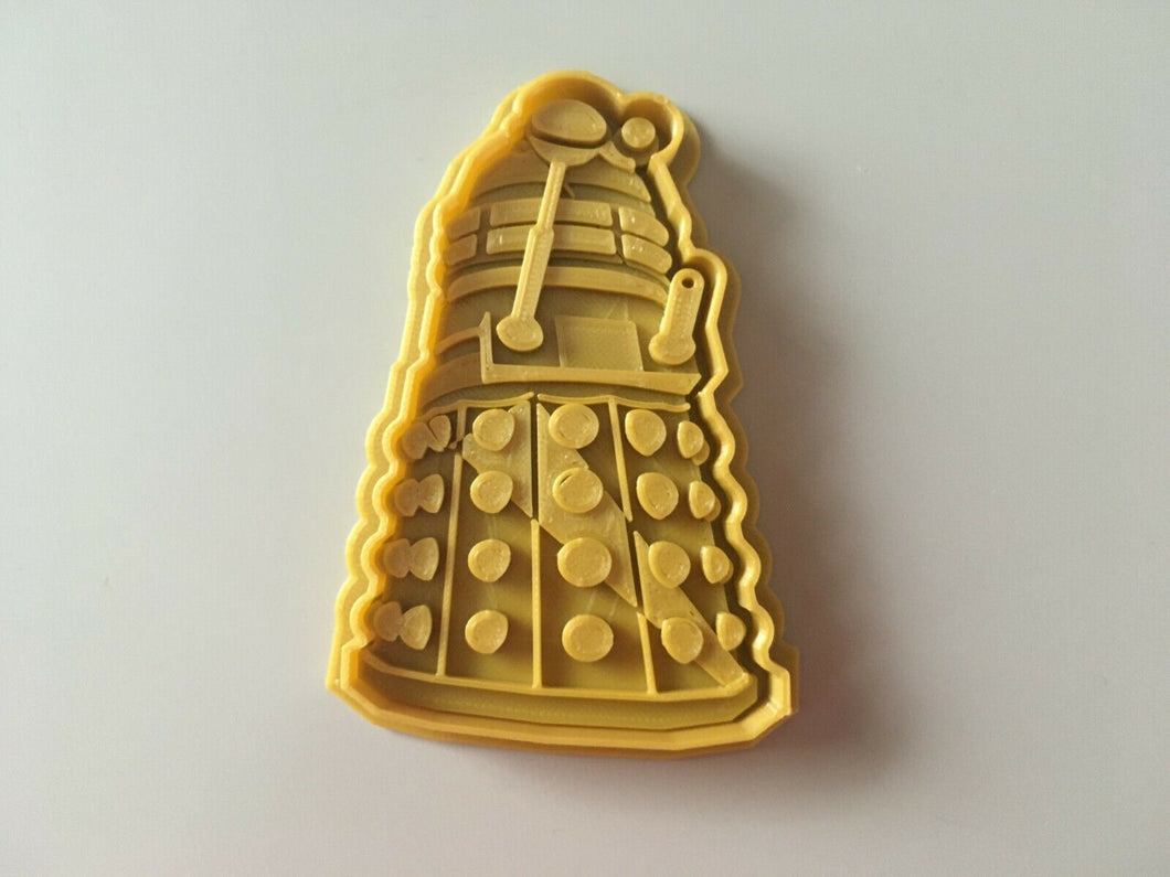 Dalek Doctor Who 3D Printed Cookie Cutter Stamp Baking Biscuit Shape Tool