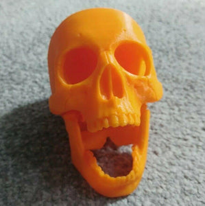 Human Skull Model Moving Jaw Bones 3d Printed Pick Your Colour
