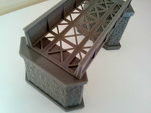 Load image into Gallery viewer, N Gauge Bridge Support Pier Model Railway Girder Support Brick Stone Detail
