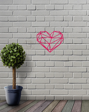 Load image into Gallery viewer, Geometric Heart Wall Art Decor Hanging Decoration Polygonal Pick a Colour
