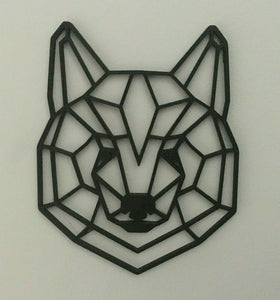 Geometric Bear Head Wall Art Hanging Decoration Origami Style Pick Your Colour