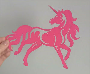 Unicorn Silhouette Wall Art Decor Hanging Decoration Animal Mythical Creature
