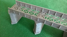 Load image into Gallery viewer, Girder Bridge TT120 Gauge Model Railway Single Track  Support Piers Stonework
