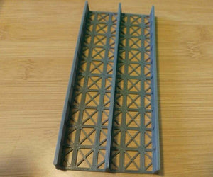 Long N Gauge Twin Track Bridge Girder Model Railway Track Bridge Sides & Deck
